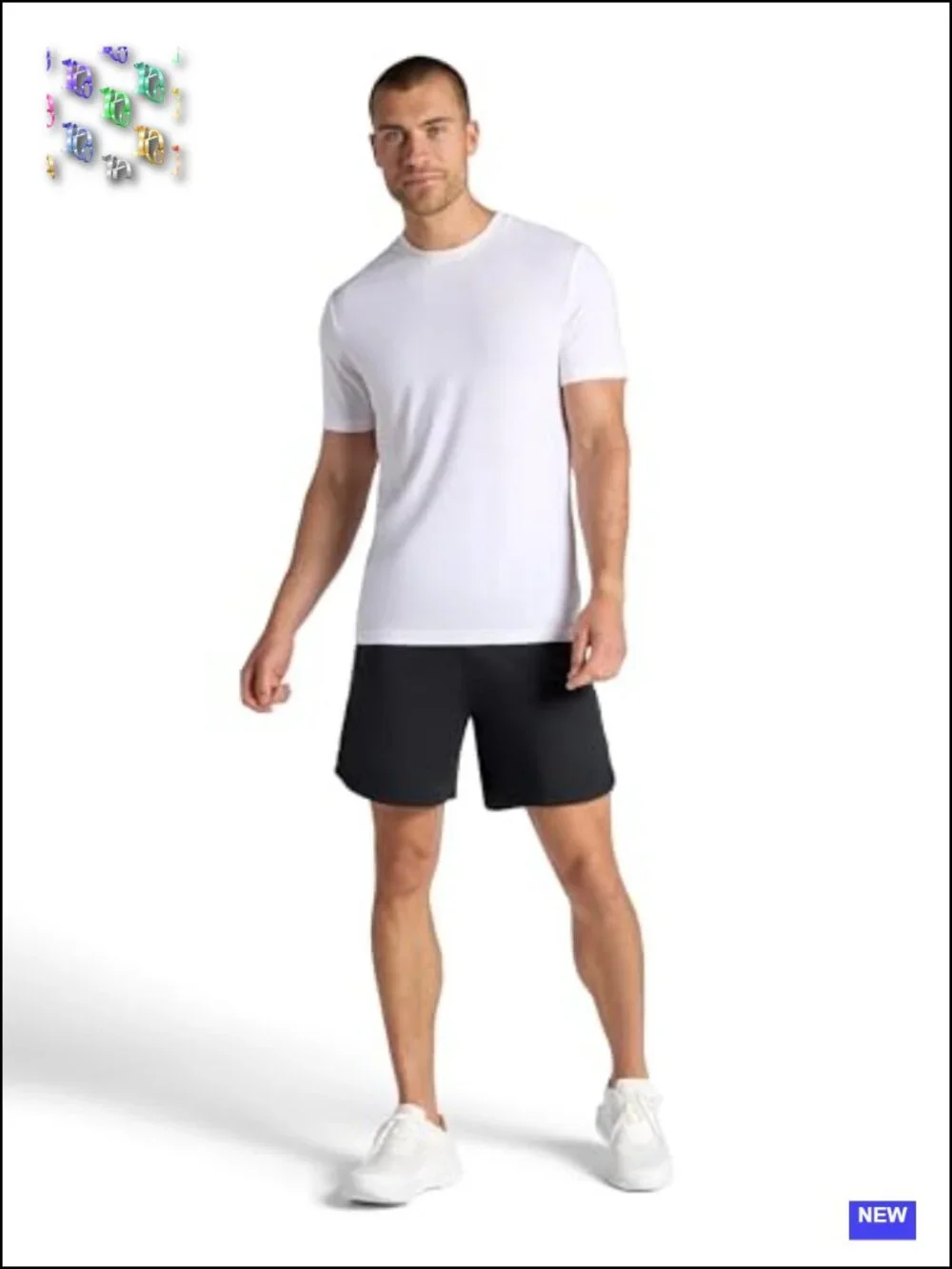 Men's Relaxed Fit Stretch Active Shorts 7